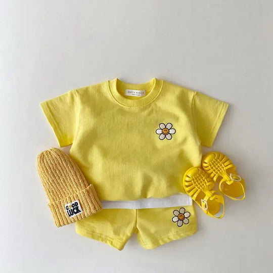 SunnyPetal – Luchtige Set met Vrolijke Print