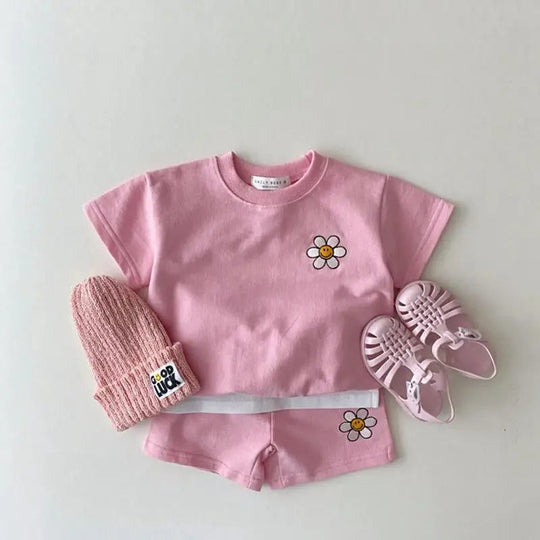 SunnyPetal – Luchtige Set met Vrolijke Print