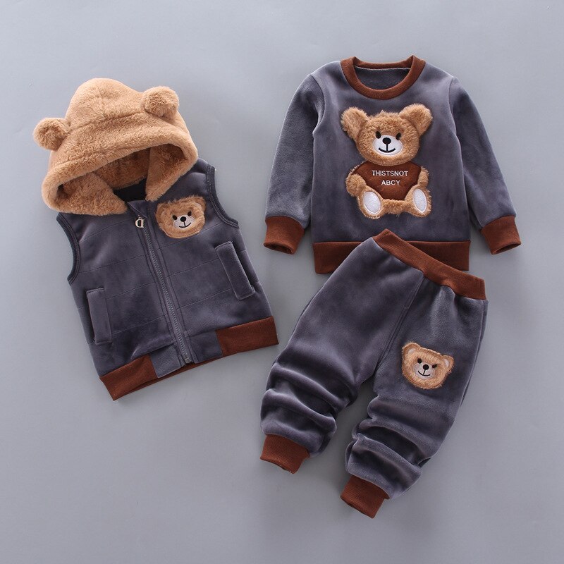 BearTracks – 3-Delige Baby Tracksuit Set
