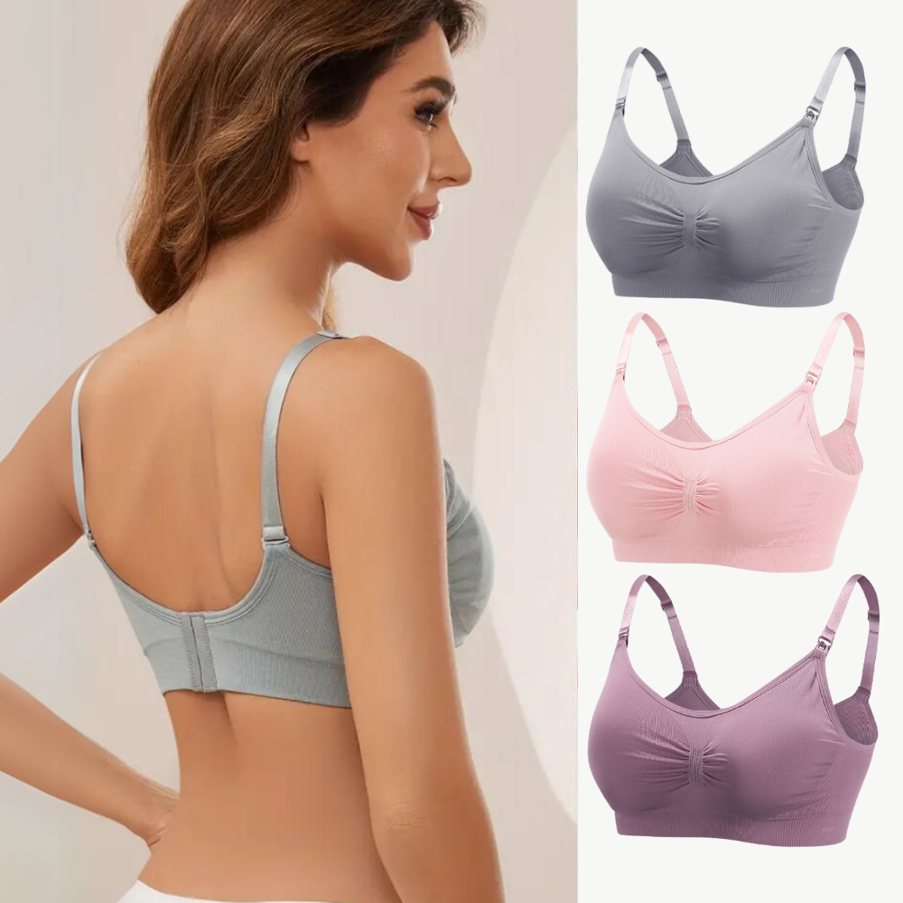 MomEase™ – Naadloze Voedingsbeha Set (3 stuks) – Comfort & Ondersteuning