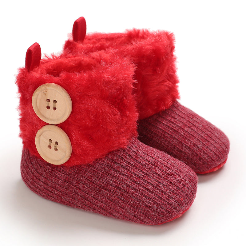 SnuggyPaws™ – Warme Baby Winterschoenen met Antislip Zool